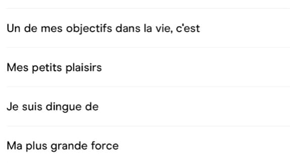 Hinge permet d'affiner ses critères
