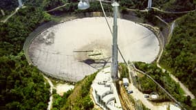 Le radiotélescope d'Arecibo, à Porto Rico.