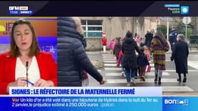 Signes: le réfectoire de l'école maternelle fermé