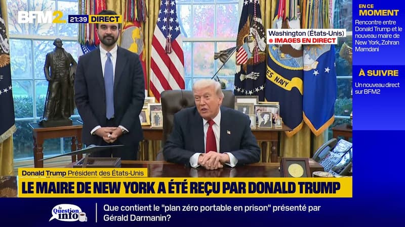 Donald Trump et Zohran Mamdani se serrent la main après leur entrevue à la Maison Blanche