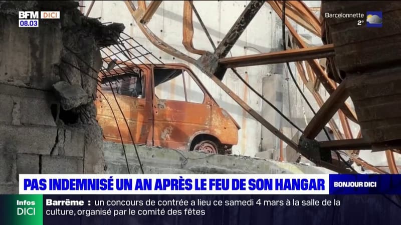 Pas indemnisé un an après le feu de son hangar