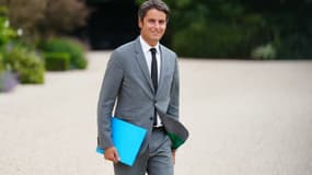 Gabriel Attal, le 23 août 2024 à l'Élysée