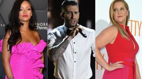 Rihanna, Adam Levine et Amy Schumer