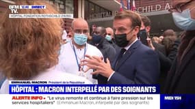 Emmanuel Macron: "On va tous y arriver, je ne veux pas laisser tomber l'hôpital"