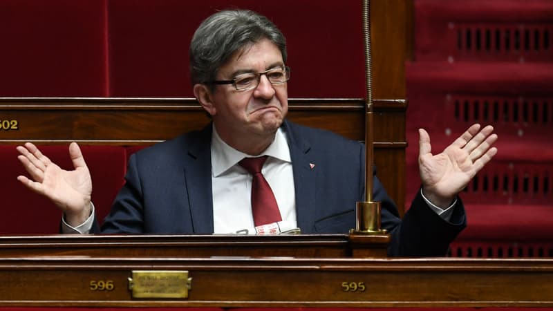 Jean-Luc Mélenchon, président du groupe parlementaire La France Insoumise à l'Assemblée nationale. 