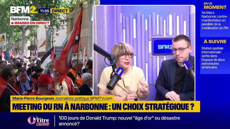 Meeting du Rassemblement national à Narbonne: choix stratégique pour Marine Le Pen et Jordan Bardella