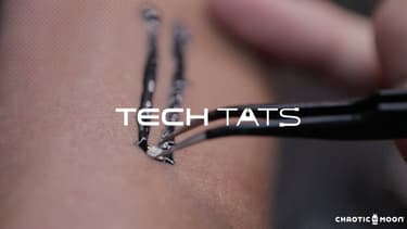 De la peinture conductrice hypoallergénique, quelques capteurs, une petite source d'énergie éphémère: le Tech Tats pourrait être un capteur 2.0 aussi utile qu'esthétique.