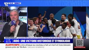 "Obtenir dix médailles dont deux d'or à des Jeux olympiques, ça n'était jamais arrivé": David Douillet réagit aux victoires de Teddy Riner