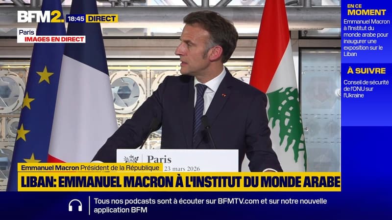"Le combat du Liban aujourd'hui est juste", déclare Emmanuel Macron