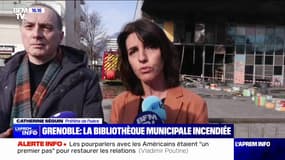 Véhicule incendié lancé sur une bibliothèque municipale à Grenoble: "Il s'agit d'une action de représailles de la part de voyous", affirme la préfète de l'Isère 
