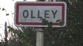 Un panneau du village d'Olley, en Meurthe-et-Moselle
