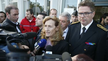 La ministre de la Justice Nicole Belloubet en Corse après l'agression de deux surveillants de la prison de Borgo, le 19 janvier 2018