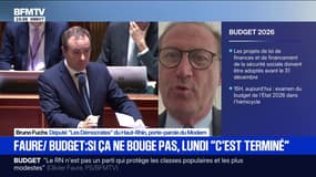  "Ce coup de pression n'est pas utile": Bruno Fuchs (Modem) réagit aux propos d'Olivier Faure (PS), sur une possible censure sur le budget