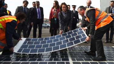 Ségolène Royal était venue tester cette technologie ce 21 mars sur un chantier de rocade à Marseille.