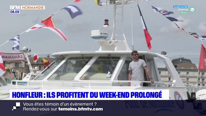 Honfleur: ils profitent du week-end prolongé