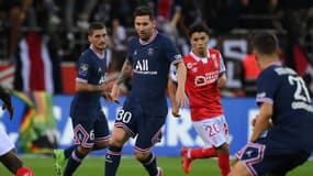 Messi pour son premier match avec le PSG, à Reims