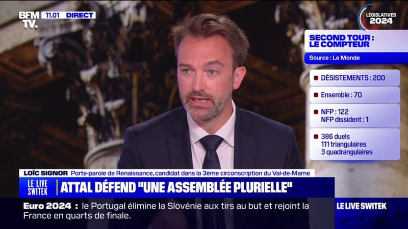 Législatives dans le Val-de-Marne: ce candidat Renaissance explique pourquoi il maintient sa candidature pour le second tour