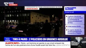 Tirs dans un commissariat à Paris: le pronostic vital d'un des deux policiers engagé