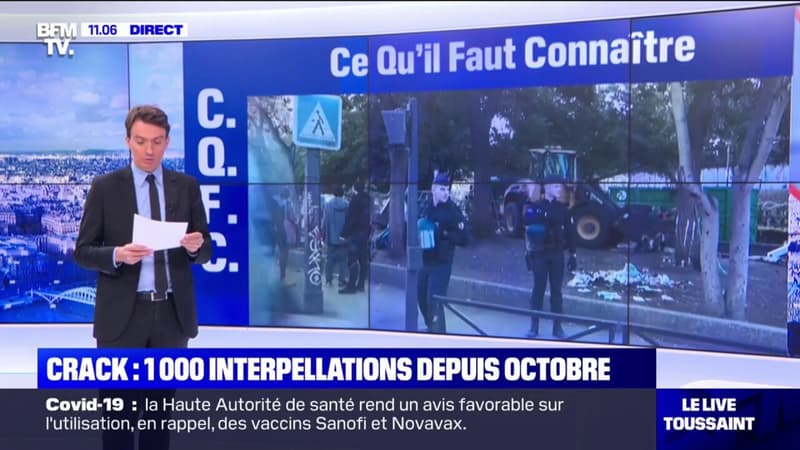 Crack à Paris: plus de 1000 personnes interpellées depuis le début du mois d'octobre