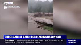 Intempéries et crues dans le Gard: des témoins racontent