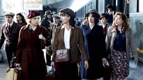 Sophie Marceau, Julie Depardieu, Marie Gillain et Déborah François dans le film "Les femmes de l'ombres" de Jean-Paul Salomé (2008).