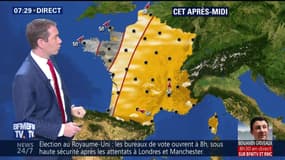 La météo pour ce jeudi 8 juin 2017