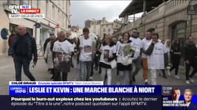 Leslie et Kevin: une marche blanche, à l'initiative du père de Kévin, a débuté à Niort