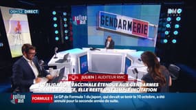 Julien est gendarme et non vacciné. Il réagit à l'obligation vaccinale.