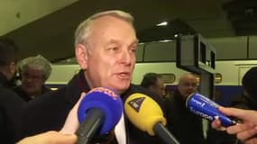 Jean-Marc Ayrault en gare Montparnasse le jeudi 10 février 2016