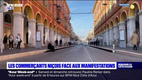 Nice: les commerçants face aux manifestations