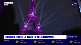 La Tour Eiffel en rose pour Octobre rose