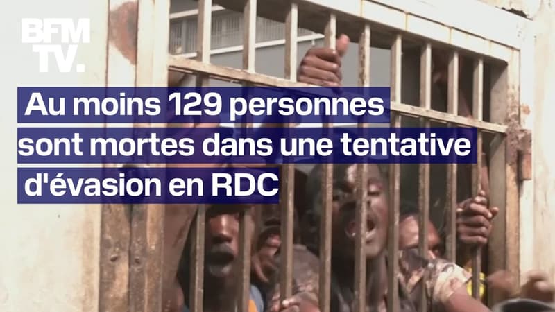 Au moins 129 personnes sont mortes lors d'une tentative d'évasion dans une prison en RDC