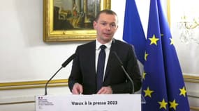 Le ministre du Travail Olivier Dussopt le 26 janvier 2023.