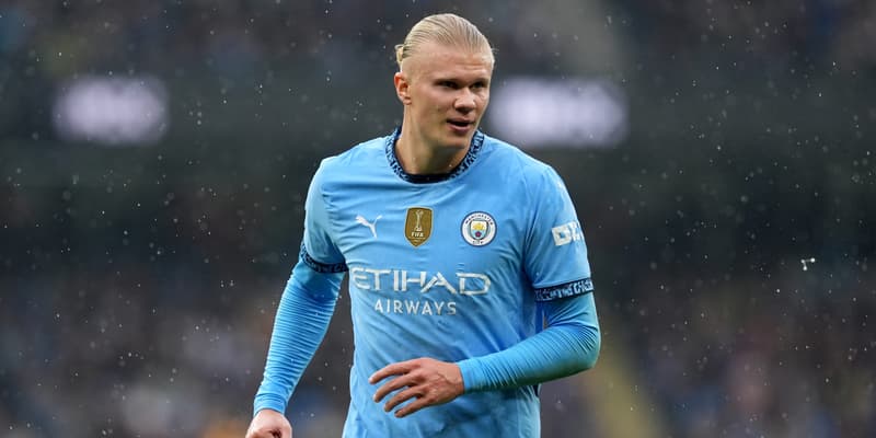 L'attaquant de Manchester City Erling Haaland 