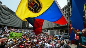 Manifestation de partisans du président vénézuélien Nicolas Maduro, le 22 mai 2017 à Caracas