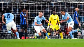 Rodri buteur décisif en finale de la Ligue des champions entre Manchester City et l'Inter Milan, le 10 juin 2023.