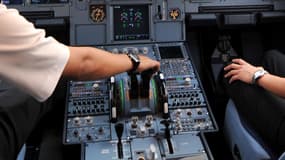 Cockpit d'un A320.