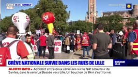 Grève nationale: un millier de personnes dans les rues de Lille