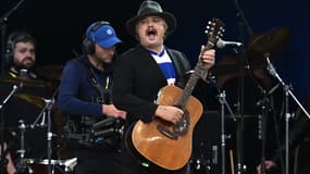 Pete Doherty lors de l'événement caritatif Game4Ukraine à Stamford Bridge à Londres (Angleterre/Royaume-Uni) le 5 août 2023.