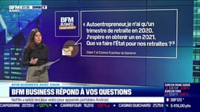 BFM Business avec vous : Rattrapage des trimestres en 2020 et 2021, que va faire l'Etat pour les retraites ? - 03/11