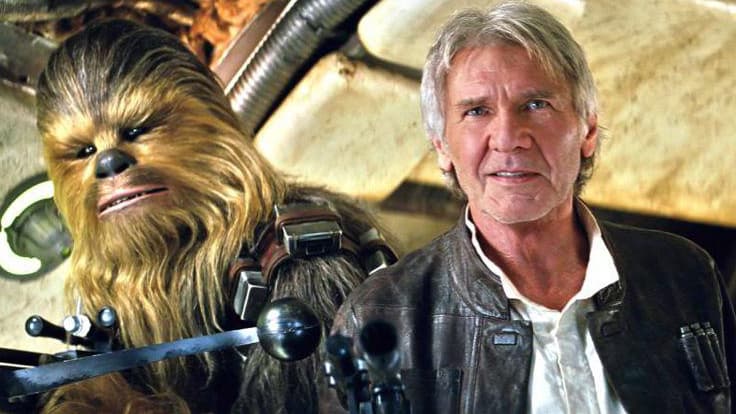 Harrison Ford dans la peau de Han Solo dans Star Wars: Le réveil de la Force