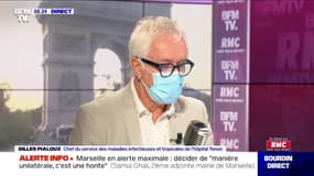 "Ce n'est pas un objet liberticide", le professeur Gilles Pialoux explique pourquoi il porte le masque en plateau