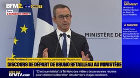 "J'en ai trop vu pour me taire": en quittant Beauvau, Bruno Retailleau appelle à "une révolution pénale"