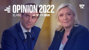 Emmanuel Macron et Marine Le Pen lors du débat du second tour ce mercredi soir.