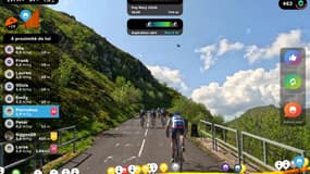 A 700m de la montée de Puy Mary, pas trop loin du moment de l'attaque de Pogacar lors du Tour 2024