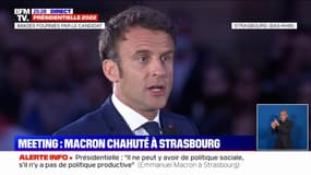 Emmanuel Macron: "Cette élection est aussi un référendum sur l'Europe"