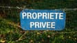 Un panneau "propriété privée" - Illustration