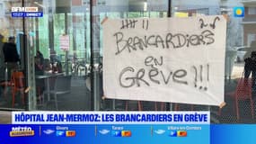 Lyon: les brancardiers de l'hôpital Jean-Mermoz en grève depuis une semaine