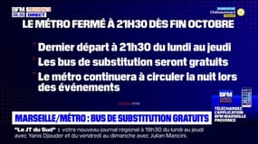 Marseille: les bus de substitution pour les travaux du métro seront gratuits