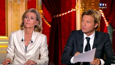 Claire Chazal et Laurent Delahousse, le 29 janvier 2012